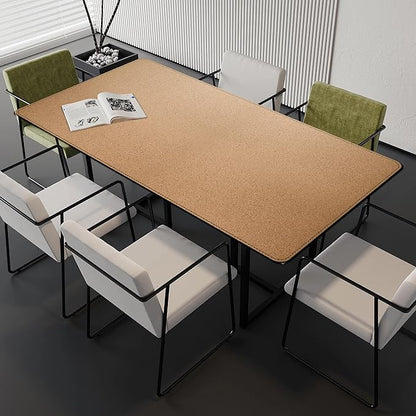 MAIDERN Leather Desk Mat Large XL, 67” x 35.4” Reversible Office Desk Pad Mat, Cork & Leather Large Mouse pad for Desk, Waterproof Computer Desk Mat for Gaming Home Office (Black) | Desk Pads Blotters - TrueDesk