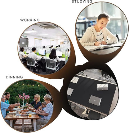 MAIDERN Leather Desk Mat Large XL, 74.8” x 35.4” Reversible Office Desk Pad Mat, Cork & Leather Large Mouse pad for Desk, Waterproof Computer Desk Mat for Gaming Home Office (Black) | Desk Pads Blotters - TrueDesk