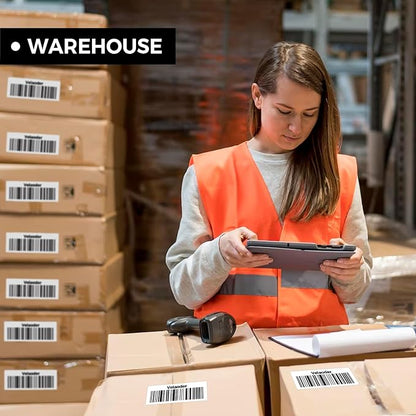 Mailing Labels for Laser/Inkjet Printer, Address Labels Stickers - 500 Sheets 8.5” x 11” Full Sheet Printable Sticker Paper, 500 Large Mailing Label for Packages (1 Shipping Label/Sheet) | Laser Inkjet Printer Labels - TrueDesk
