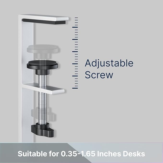 Mavens Under Desk Cable Management Tray, 13.7" No Drill Aluminum Alloy Cord Organizer with Clamps for Wire Management, Cord Organizers for Home Office Standing Desk (Elegant Silver) | Racks Cabinets - TrueDesk