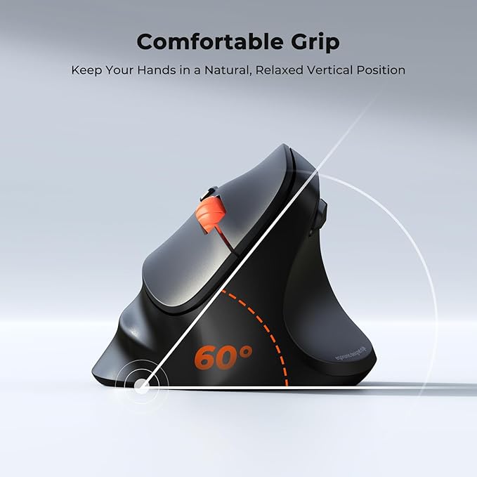 MEETION New Ergonomic Mouse Wireless, Bluetooth Vertical Mouse with 3 Multi - Device for Bluetooth(5.3 * 2), 4 DPI 1200 - 3200 Ergo Mice for Windows/Mac/PC/Laptop/Computer(Large Hands) | Mice - TrueDesk