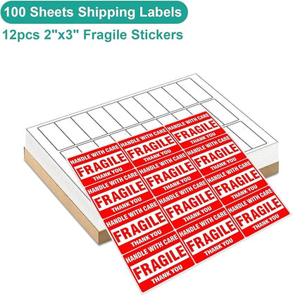 MFLABEL Address Labels 1x2.625 Inch - 30 Per Sheet White Matte Mailing Labels for Laser & Inkjet Printers (750 Labels, 25 Sheets) - Strong Adhesive Shipping Stickers | Laser Inkjet Printer Labels - TrueDesk