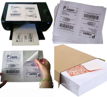 MFLABEL Half Sheet Label Laser/Ink Jet USPS UPS FedEx Shipping Label 8.5 x 11 Inches Packaging Labels, Address Labels for Laser & Inkjet Printers, 30000 Count(15000 Sheets) | Laser Inkjet Printer Labels - TrueDesk