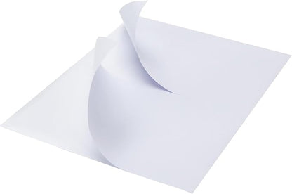MFLABEL Half Sheet Shipping Labels (8.5" x 11") - 300 Self - Adhesive Labels for Laser/Inkjet Printers | 2 - UP Design for FedEx, UPS, Amazon FBA | Matte Finish No - Jam Labels + 12 Free Fragile Stickers | Laser Inkjet Printer Labels - TrueDesk