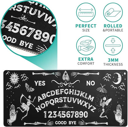 Mysterious Spirit Goth Gaming Mouse Pad 31.5x11.8 Inch Large Desk Mat Black Extended Pads Big Mousepad Non - Slip Rubber Base Keyboard Mat with Stitched Edges for Gaming Laptop Computer PC Desktop | Mouse Pads - TrueDesk