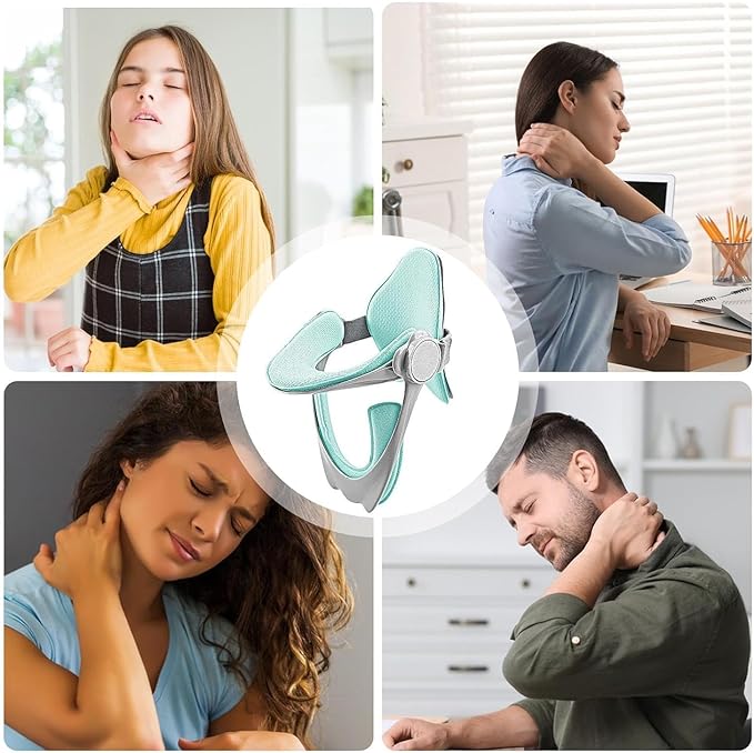 Neck Brace, Soft Foam Cervical Collar with 360° Adjustable Chin Support, Cervical Neck Brace for Forward Head Posture Correction and Cervical Spine Support, Neck Brace for Neck Pain and Support | Traction Equipment - TrueDesk