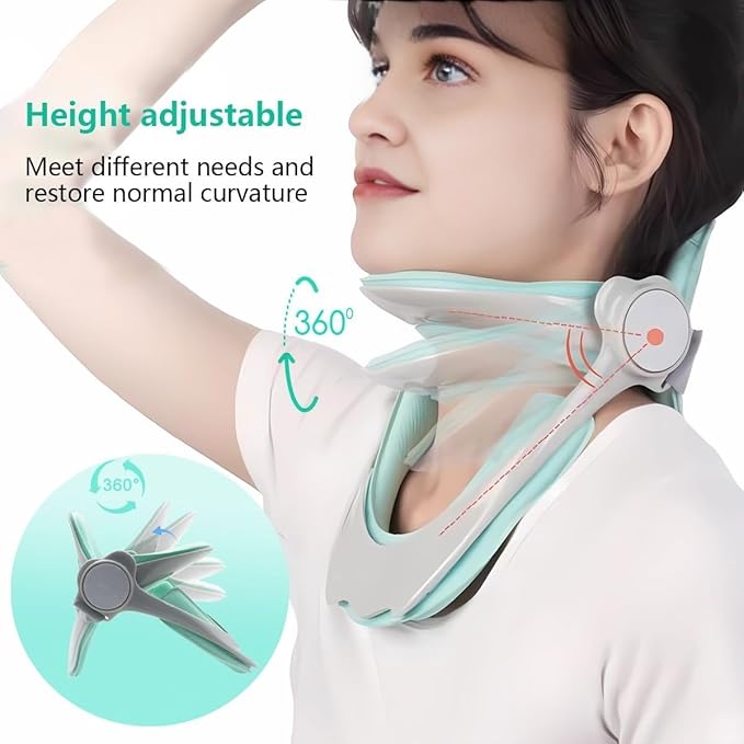 Neck Brace, Soft Foam Cervical Collar with 360° Adjustable Chin Support, Cervical Neck Brace for Forward Head Posture Correction and Cervical Spine Support, Neck Brace for Neck Pain and Support | Traction Equipment - TrueDesk
