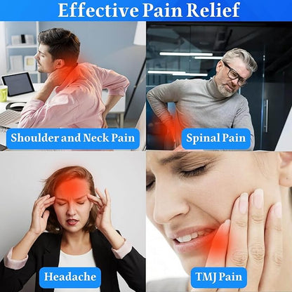 Neck Hump Corrector, Neck Stretcher Cervical Traction for Muscle Relax, Cervical Traction Device for TMJ Pain Relief, Spine Corrector, Shoulder Relief Device (Blue) | Traction Equipment - TrueDesk