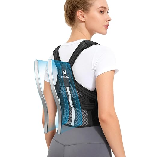 NEENCA Medical Posture Corrector Back Brace for Women & Men, Fully Adjustable Back Support, Shoulder Straightener for Upper and Lower Back Pain Relief - Scoliosis, Hunchback, Thoracic, Spine Corrector | Back Braces - TrueDesk