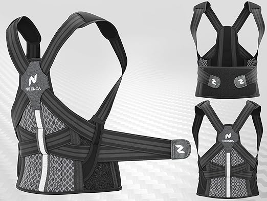 NEENCA Medical Posture Corrector Back Brace for Women & Men, Fully Adjustable Back Support, Shoulder Straightener for Upper and Lower Back Pain Relief - Scoliosis, Hunchback, Thoracic, Spine Corrector | Back Braces - TrueDesk