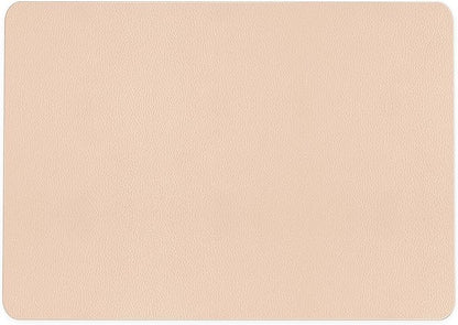 Nekmit Leather Desk Blotter Pad 17 x 12 Inches, Flat, Non - Slip, Waterproof, Apricot | Desk Pads Blotters - TrueDesk
