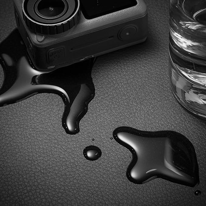Nekmit Leather Desk Blotter Pad 17 x 12 Inches, Flat, Non - Slip, Waterproof, Black | Desk Pads Blotters - TrueDesk
