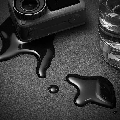Nekmit Leather Desk Blotter Pad 17 x 12 Inches, Flat, Non - Slip, Waterproof, Black | Desk Pads Blotters - TrueDesk
