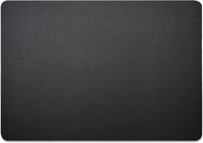 Nekmit Leather Desk Blotter Pad 17 x 12 Inches, Flat, Non - Slip, Waterproof, Black | Desk Pads Blotters - TrueDesk