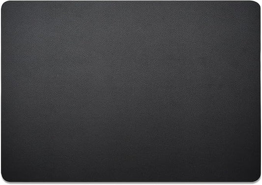 Nekmit Leather Desk Blotter Pad 17 x 12 Inches, Flat, Non - Slip, Waterproof, Black | Desk Pads Blotters - TrueDesk