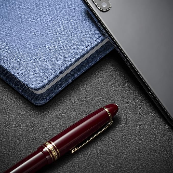 Nekmit Leather Desk Blotter Pad 17 x 12 Inches, Flat, Non - Slip, Waterproof, Black | Desk Pads Blotters - TrueDesk