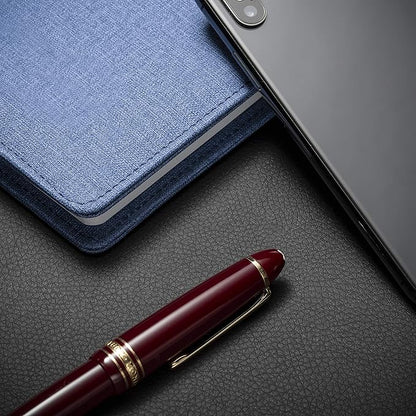 Nekmit Leather Desk Blotter Pad 17 x 12 Inches, Flat, Non - Slip, Waterproof, Black | Desk Pads Blotters - TrueDesk