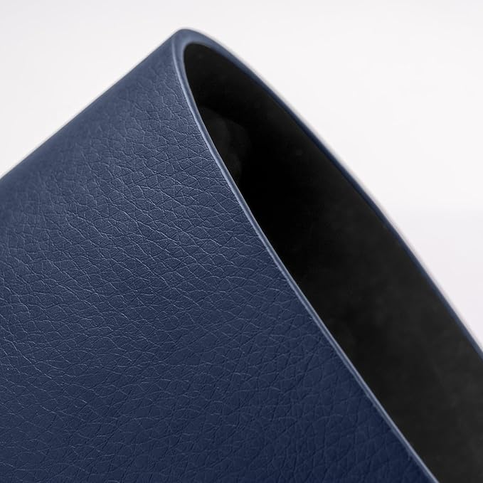 Nekmit Leather Desk Blotter Pad 17 x 12 Inches, Flat, Non - Slip, Waterproof, Blue | Desk Pads Blotters - TrueDesk