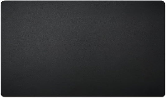 Nekmit Leather Desk Blotter Pad 24 x 14 Inches, Flat, Non - Slip, Waterproof, Black | Desk Pads Blotters - TrueDesk
