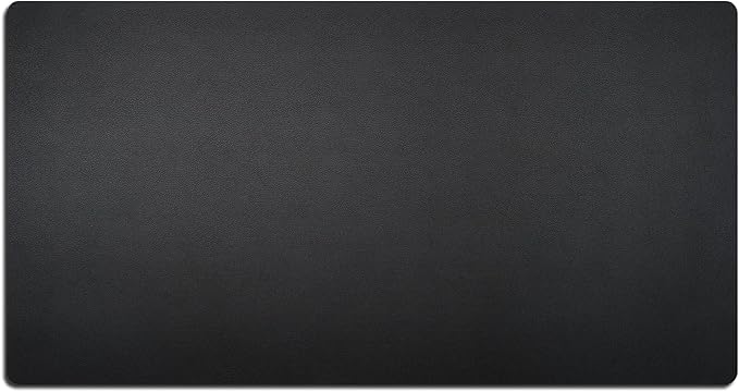 Nekmit Leather Desk Blotter Pad 34 x 17 Inches, Flat, Non - Slip, Waterproof, Black | Desk Pads Blotters - TrueDesk