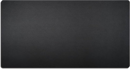 Nekmit Leather Desk Blotter Pad 34 x 17 Inches, Flat, Non - Slip, Waterproof, Black | Desk Pads Blotters - TrueDesk