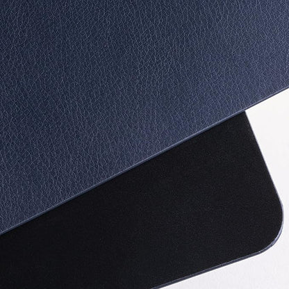 Nekmit Leather Desk Blotter Pad 36 x 20 Inches, Flat, Non - Slip, Waterproof, Blue | Desk Pads Blotters - TrueDesk