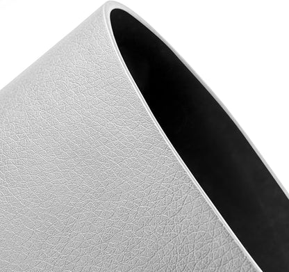 Nekmit Leather Desk Blotter Pad 36 x 20 Inches, Flat, Non - Slip, Waterproof, Gray | Desk Pads Blotters - TrueDesk