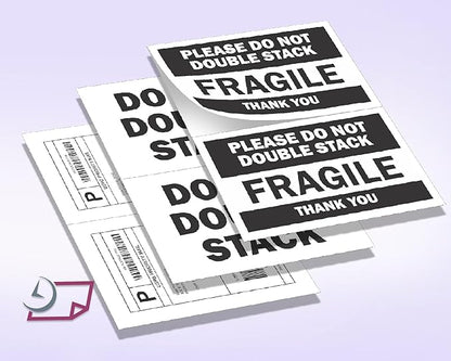 NextDayLabels Half Sheet Shipping Labels 5.5" x 8.5" – Printable Blank Labels for Laser & Inkjet Printers, White Self - Adhesive Stickers, 2 Per Page for Ship, FBA, UPS & FedEx, Made in USA, 25 Pack | Laser Inkjet Printer Labels - TrueDesk