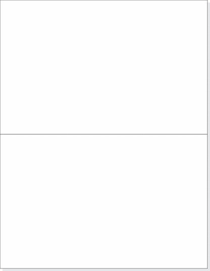 NextDayLabels Half Sheet Shipping Labels 5.5" x 8.5" – Printable Blank Labels for Laser & Inkjet Printers, White Self - Adhesive Stickers, 2 Per Page for Ship, FBA, UPS & FedEx, Made in USA, 100 Pack | Laser Inkjet Printer Labels - TrueDesk