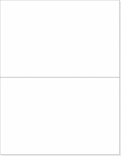 NextDayLabels Half Sheet Shipping Labels 5.5" x 8.5" – Printable Blank Labels for Laser & Inkjet Printers, White Self - Adhesive Stickers, 2 Per Page for Ship, FBA, UPS & FedEx, Made in USA, 25 Pack | Laser Inkjet Printer Labels - TrueDesk