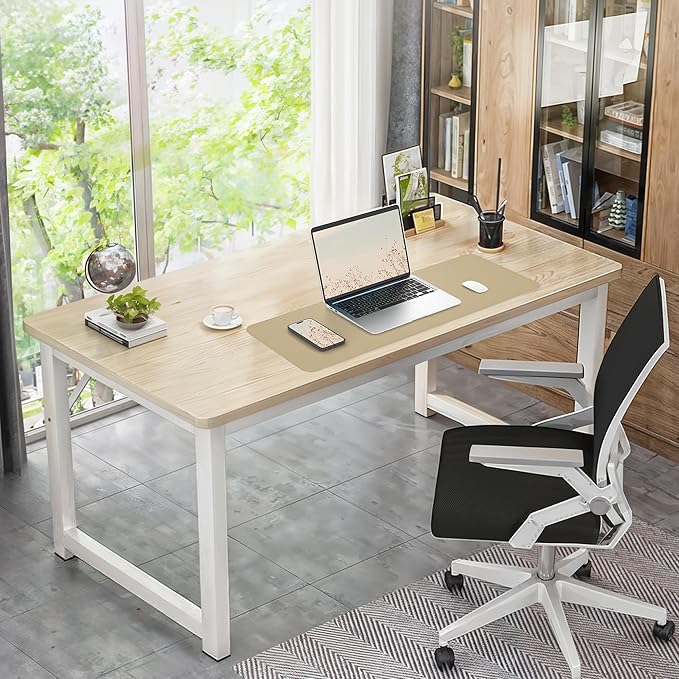 Non - Slip Desk Pad, Desk mat,Waterproof PU Leather Protector, Easy Clean Laptop Mat for Work/Home/Decor (Apricot, 31.5" x 12") | Mouse Pads - TrueDesk