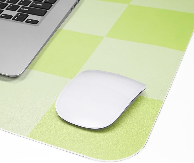 Non - Slip Desk Pad, Mouse Pad, Waterproof PU Leather Desk Protector, Large Desk Blotter, Easy Clean Laptop Desk Writing Mat for Work/Home/Decor(Green 31.5" x 12") | Desk Pads Blotters - TrueDesk