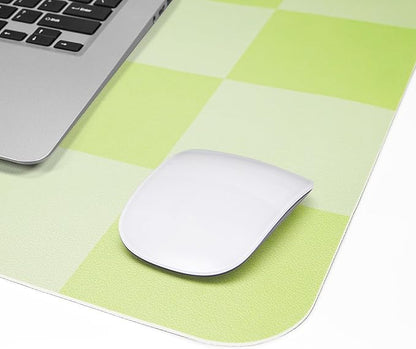 Non - Slip Desk Pad, Mouse Pad, Waterproof PU Leather Desk Protector, Large Desk Blotter, Easy Clean Laptop Desk Writing Mat for Work/Home/Decor(Green 31.5" x 12") | Desk Pads Blotters - TrueDesk