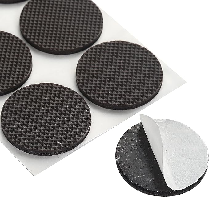Non Slip Furniture Pads - Round, Square, Rectangle, Furnigear Premium 129 Pieces Furniture Grippers Chair Leg Pads Self Adhesive Rubber Chair Feet - Anti Scratches Furniture Pads for Hardwood Floors | Furniture Pads - TrueDesk