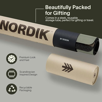Nordik Felt and Leather Desk Mat - Willow Haze Sage - 35x17 Inch Felt and Vegan Leather Desk Blotter with Document Hideaway - Large Computer Mats for Desktop - Ideal Keyboard Mat for Office and Home | Desk Pads Blotters - TrueDesk
