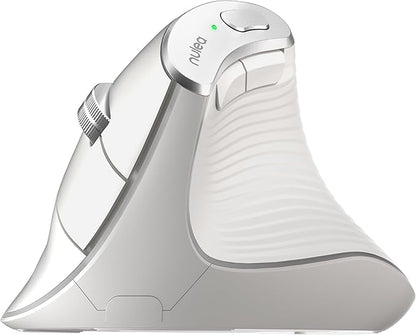 Nulea M510 Vertical Mouse Wireless, Ergonomic Mouse for Comfy Tracking, 3 Adjustable DPI (800 - 1200 - 1600), 2.4G Wireless Vertical Mouse with 6 Buttons, Compatible with Windows, Mac OS, Laptop, White | Mice - TrueDesk