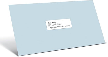 Office Depot White Inkjet/Laser Address Labels, 1in. x 2 5/8in., Box of 7,500, 505 - O004 - 0005 | Laser Inkjet Printer Labels - TrueDesk
