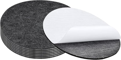 PATIKIL 10" Diameter Felt Furniture Pads, 8 Pack 1/5" Thick Lamp Base Felt Round Soft Adhesive Non - Slip Anti - Scratch Backed Felt Floor Protector for Lamp Furniture DIY Craft, Dark Grey | Furniture Pads - TrueDesk