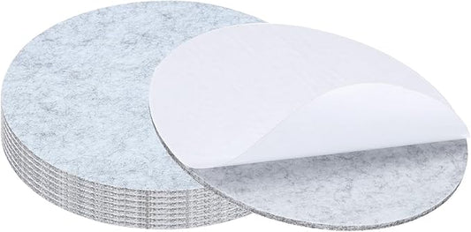 PATIKIL 10" Diameter Felt Furniture Pads, 8 Pack 1/5" Thick Lamp Base Felt Round Soft Adhesive Non - Slip Anti - Scratch Backed Felt Floor Protector for Lamp Furniture DIY Craft, Light Grey | Furniture Pads - TrueDesk