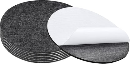 PATIKIL 11" Diameter Felt Furniture Pads, 8 Pack 1/5" Thick Lamp Base Felt Round Soft Adhesive Non - Slip Anti - Scratch Backed Felt Floor Protector for Lamp Furniture DIY Craft, Dark Grey | Furniture Pads - TrueDesk