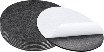 PATIKIL 12" Diameter Felt Furniture Pads, 8 Pack 1/5" Thick Lamp Base Felt Round Soft Adhesive Non - Slip Anti - Scratch Backed Felt Floor Protector for Lamp Furniture DIY Craft, Dark Grey | Furniture Pads - TrueDesk