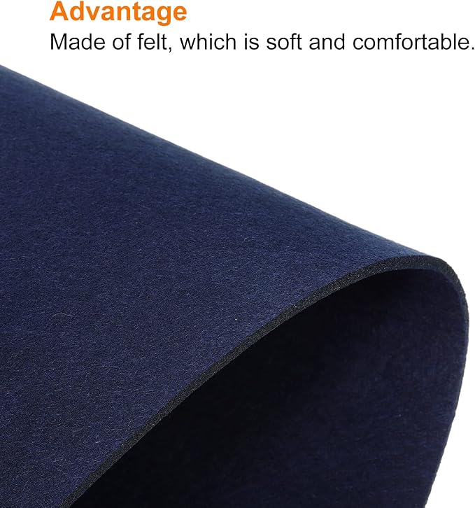PATIKIL 24"x12" Desk Mat Protector, Felt Dual Side Mouse Pad Writing Mat for Office Home, Blue | Mouse Pads - TrueDesk