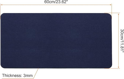 PATIKIL 24"x12" Desk Mat Protector, Felt Dual Side Mouse Pad Writing Mat for Office Home, Blue | Mouse Pads - TrueDesk