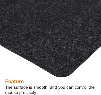PATIKIL 24"x12" Desk Mat Protector, Felt Dual Side Mouse Pad Writing Mat for Office Home, Gray | Mouse Pads - TrueDesk