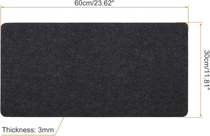 PATIKIL 24"x12" Desk Mat Protector, Felt Dual Side Mouse Pad Writing Mat for Office Home, Gray | Mouse Pads - TrueDesk