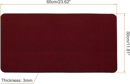 PATIKIL 24"x12" Desk Mat Protector, Felt Dual Side Mouse Pad Writing Mat for Office Home, Red | Mouse Pads - TrueDesk