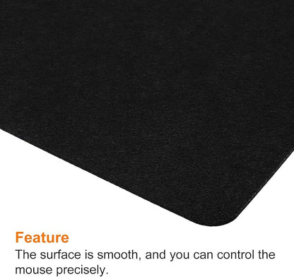 PATIKIL 28"x13" Desk Mat Protector, Felt Dual Side Mouse Pad Writing Mat for Office Home, Black | Mouse Pads - TrueDesk