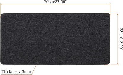 PATIKIL 28"x13" Desk Mat Protector, Felt Dual Side Mouse Pad Writing Mat for Office Home, Gray | Mouse Pads - TrueDesk