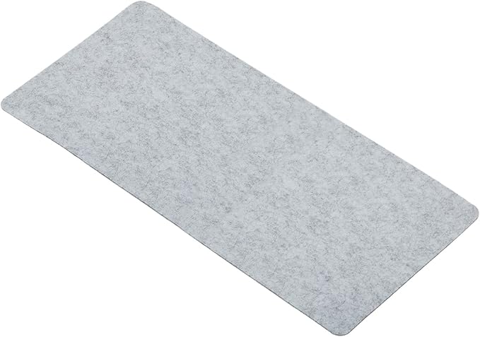 PATIKIL 28"x13" Desk Mat Protector, Felt Dual Side Mouse Pad Writing Mat for Office Home, Light Gray | Mouse Pads - TrueDesk