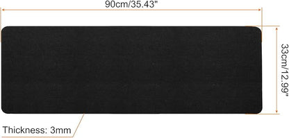 PATIKIL 35"x13" Desk Mat Protector, Felt Dual Side Mouse Pad Writing Mat for Office Home, Black | Mouse Pads - TrueDesk
